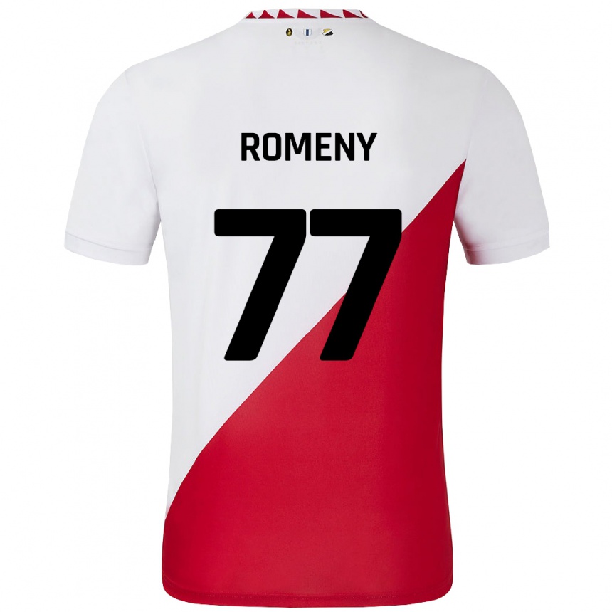 Men Football Ole Romeny #77 White Red Home Jersey 2024/25 T-Shirt Australia