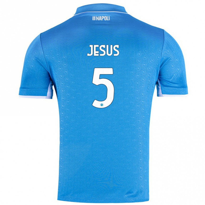 Men Football Juan Jesus #5 Sky Blue Home Jersey 2024/25 T-Shirt Australia