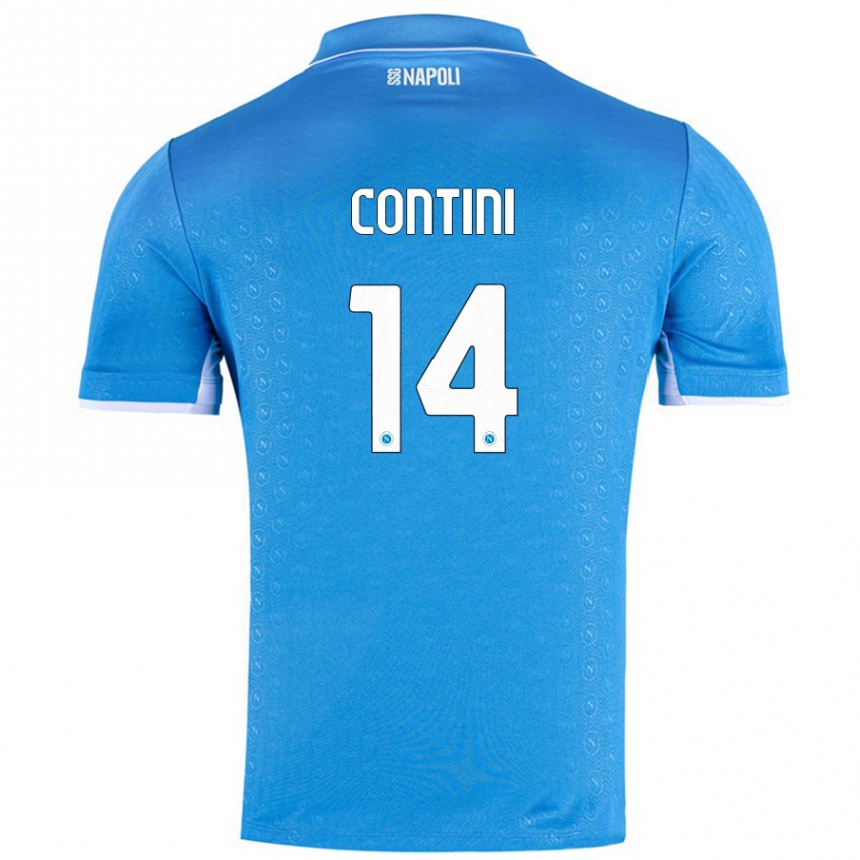 Men Football Nikita Contini #14 Sky Blue Home Jersey 2024/25 T-Shirt Australia