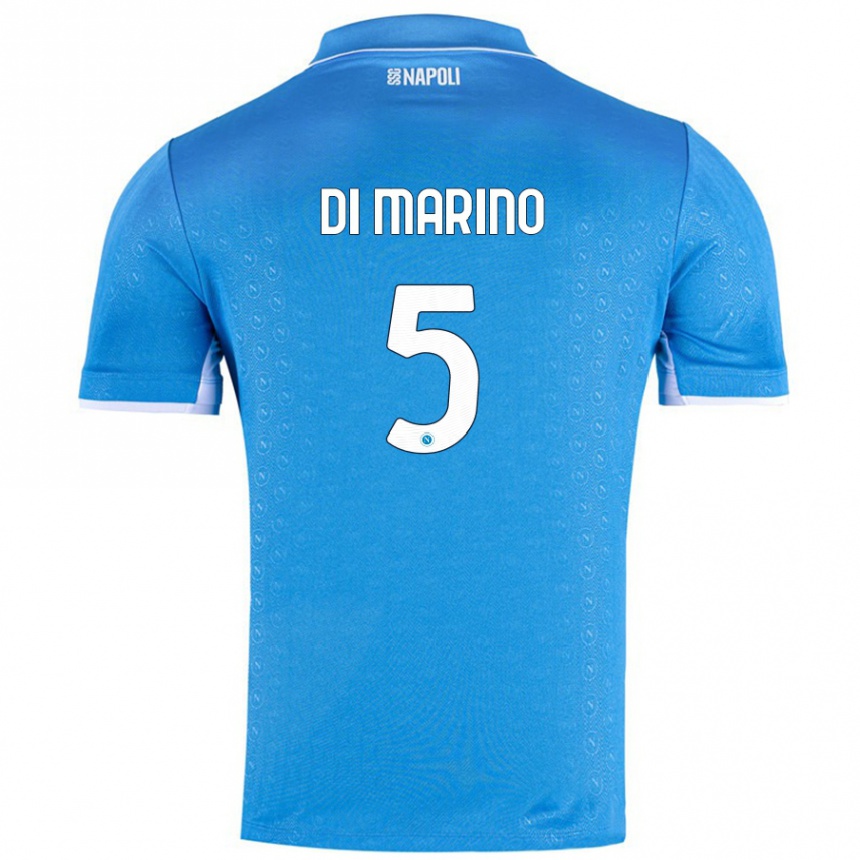 Men Football Paola Di Marino #5 Sky Blue Home Jersey 2024/25 T-Shirt Australia