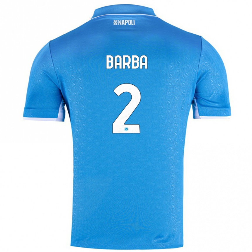 Men Football Benedetto Barba #2 Sky Blue Home Jersey 2024/25 T-Shirt Australia