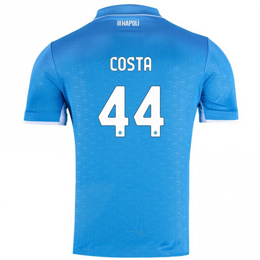 Men Football Filippo Costa #44 Sky Blue Home Jersey 2024/25 T-Shirt Australia