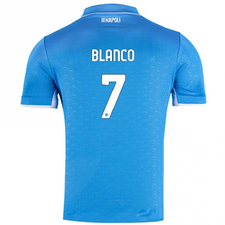 Men Football Gimena Blanco #7 Sky Blue Home Jersey 2024/25 T-Shirt Australia