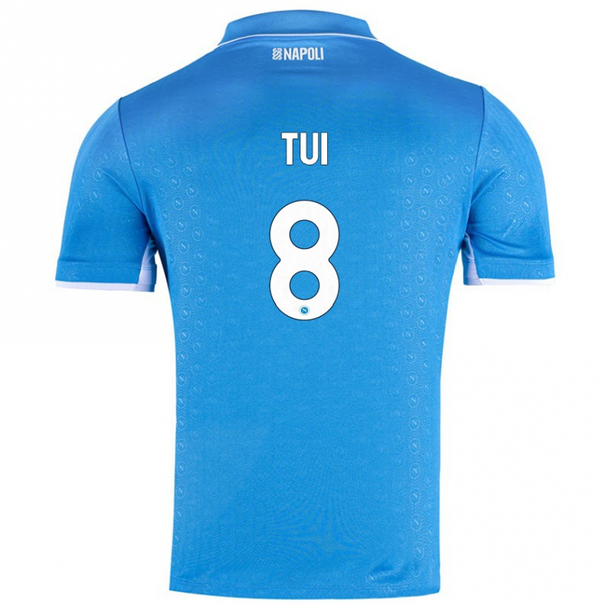 Men Football Sara Tui #8 Sky Blue Home Jersey 2024/25 T-Shirt Australia