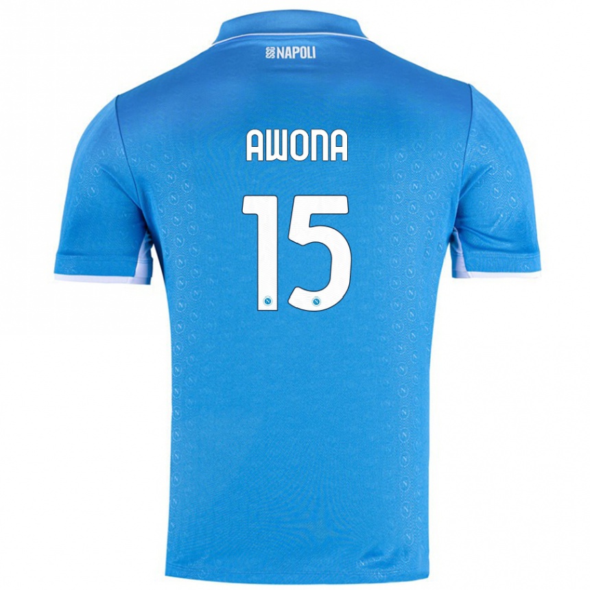 Men Football Aurelle Awona #15 Sky Blue Home Jersey 2024/25 T-Shirt Australia