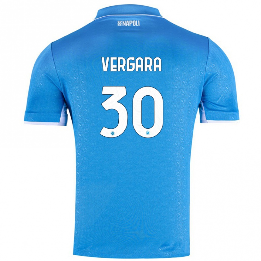 Men Football Antonio Vergara #30 Sky Blue Home Jersey 2024/25 T-Shirt Australia