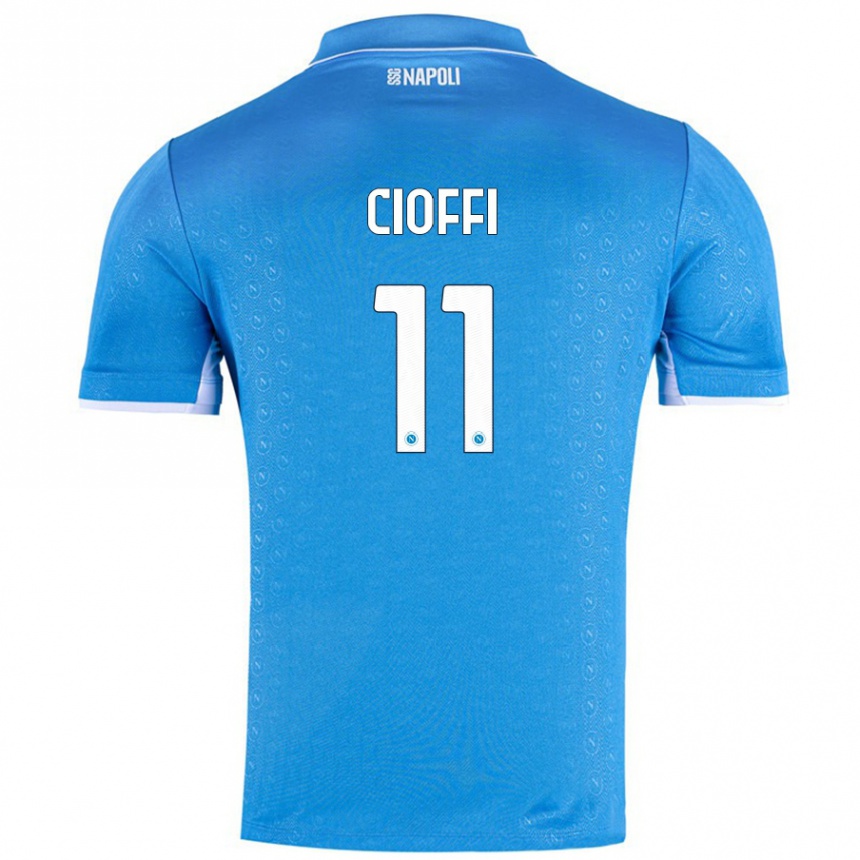 Men Football Antonio Cioffi #11 Sky Blue Home Jersey 2024/25 T-Shirt Australia