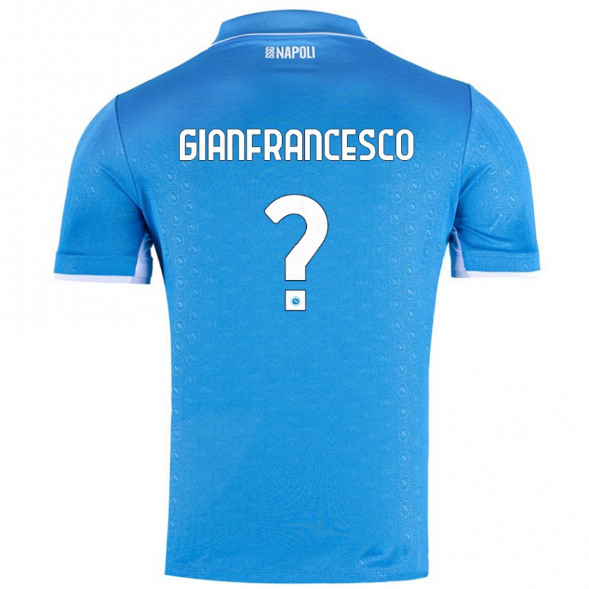 Men Football Sergio Gianfrancesco #0 Sky Blue Home Jersey 2024/25 T-Shirt Australia