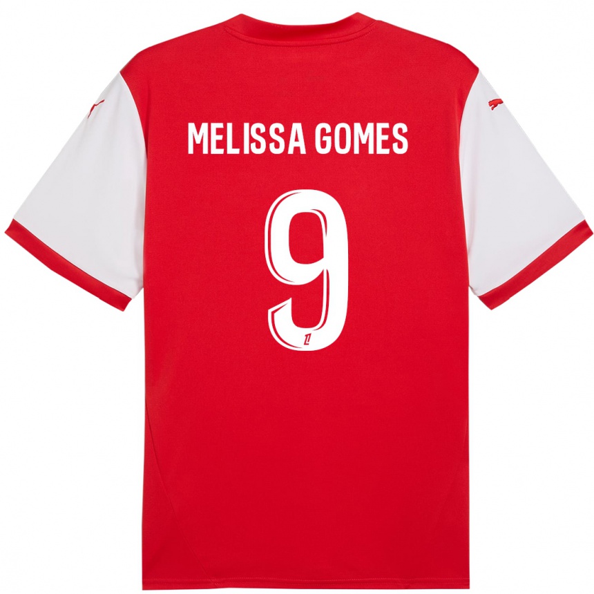 Men Football Melissa Ferreira Gomes #9 Red White Home Jersey 2024/25 T-Shirt Australia