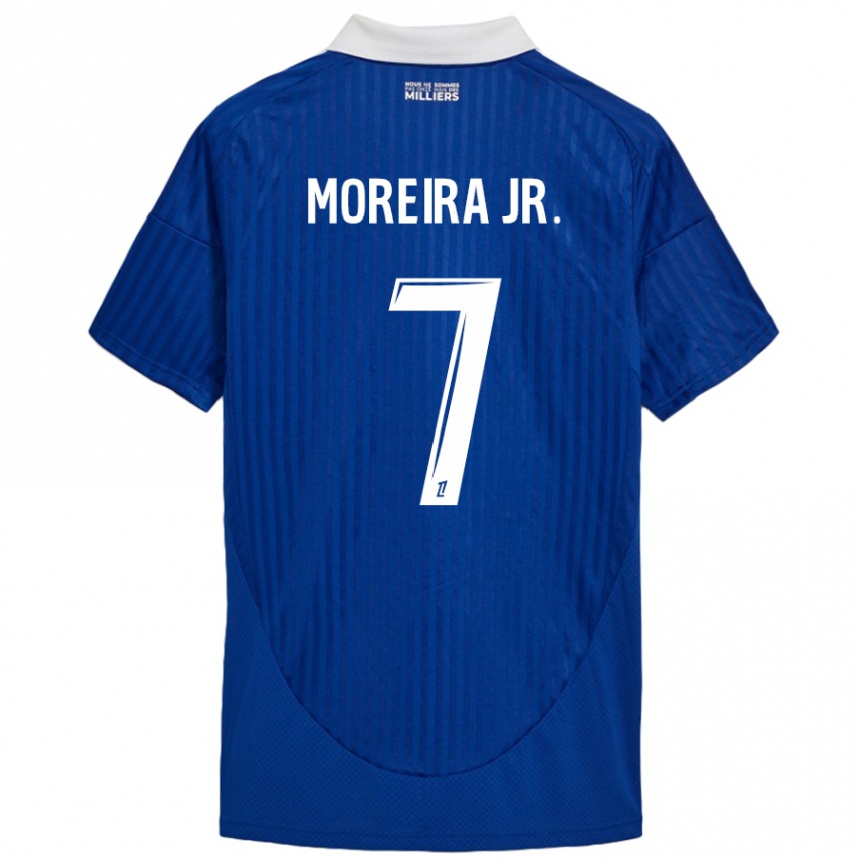 Men Football Diego Moreira #7 Blue White Home Jersey 2024/25 T-Shirt Australia