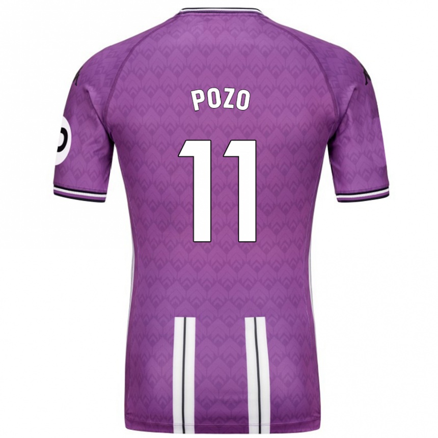 Men Football Manuel Pozo #11 Purple White Home Jersey 2024/25 T-Shirt Australia