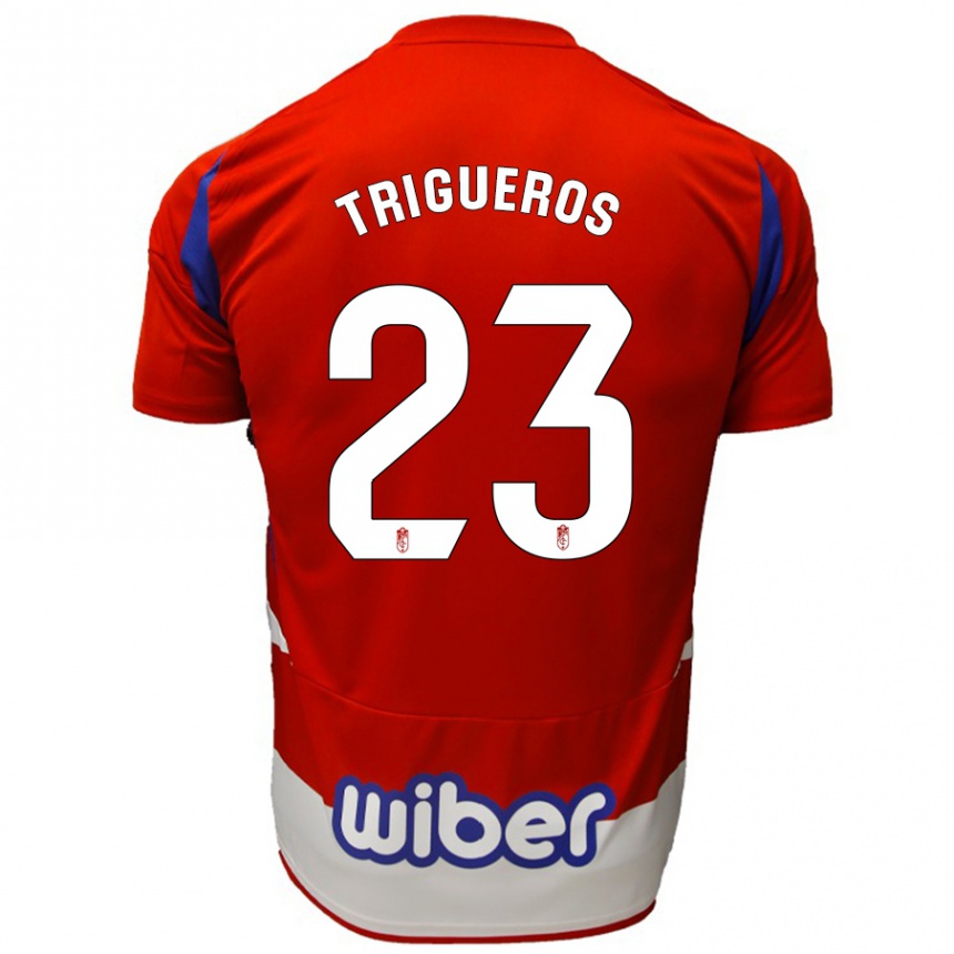 Men Football Manu Trigueros #23 Red White Blue Home Jersey 2024/25 T-Shirt Australia