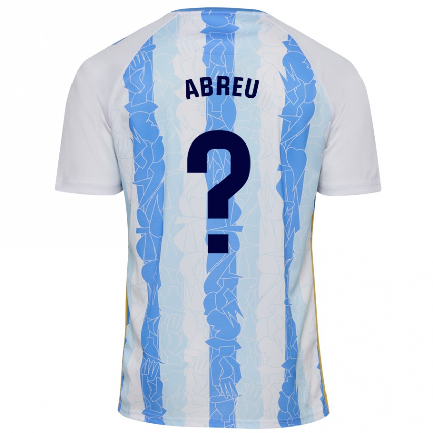 Men Football Marco Abreu #0 White Blue Home Jersey 2024/25 T-Shirt Australia