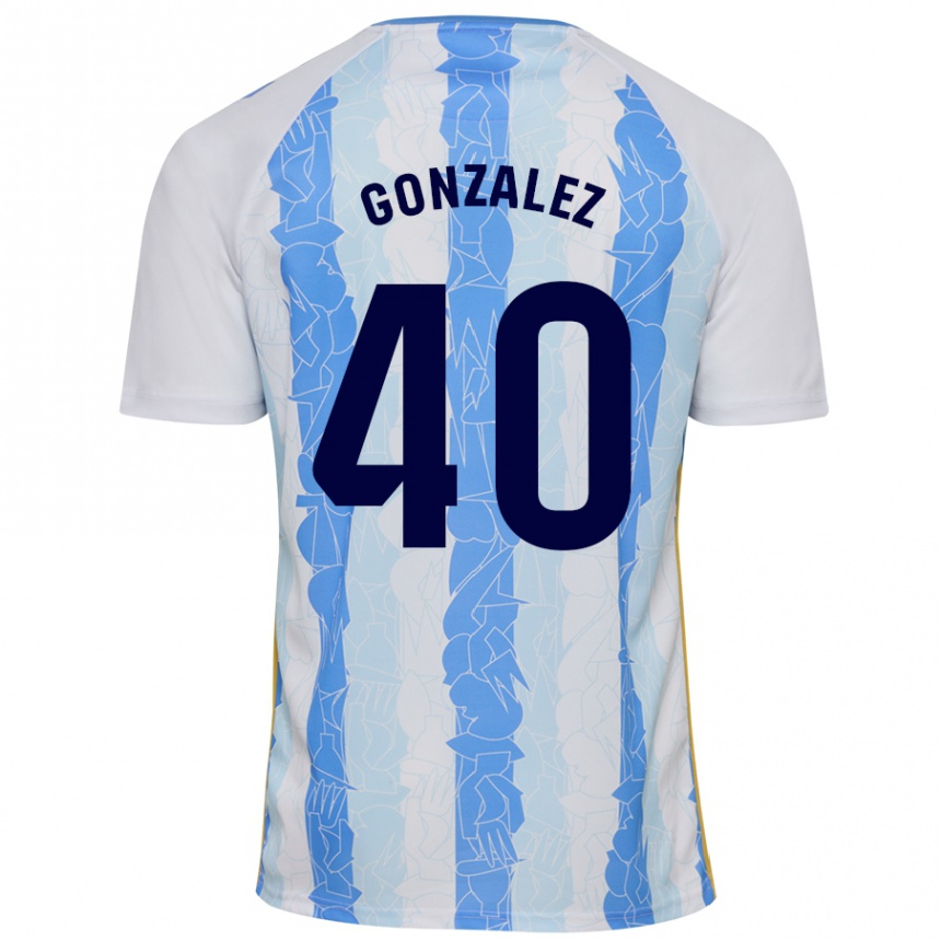 Men Football Carol González #40 White Blue Home Jersey 2024/25 T-Shirt Australia