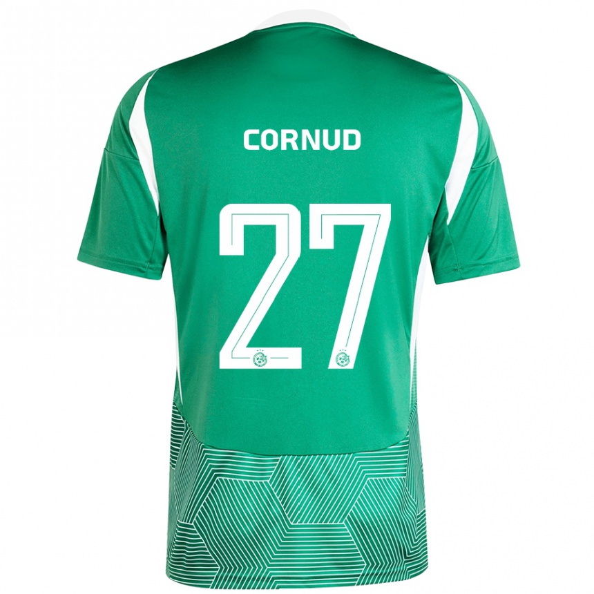 Men Football Pierre Cornud #27 Green White Home Jersey 2024/25 T-Shirt Australia