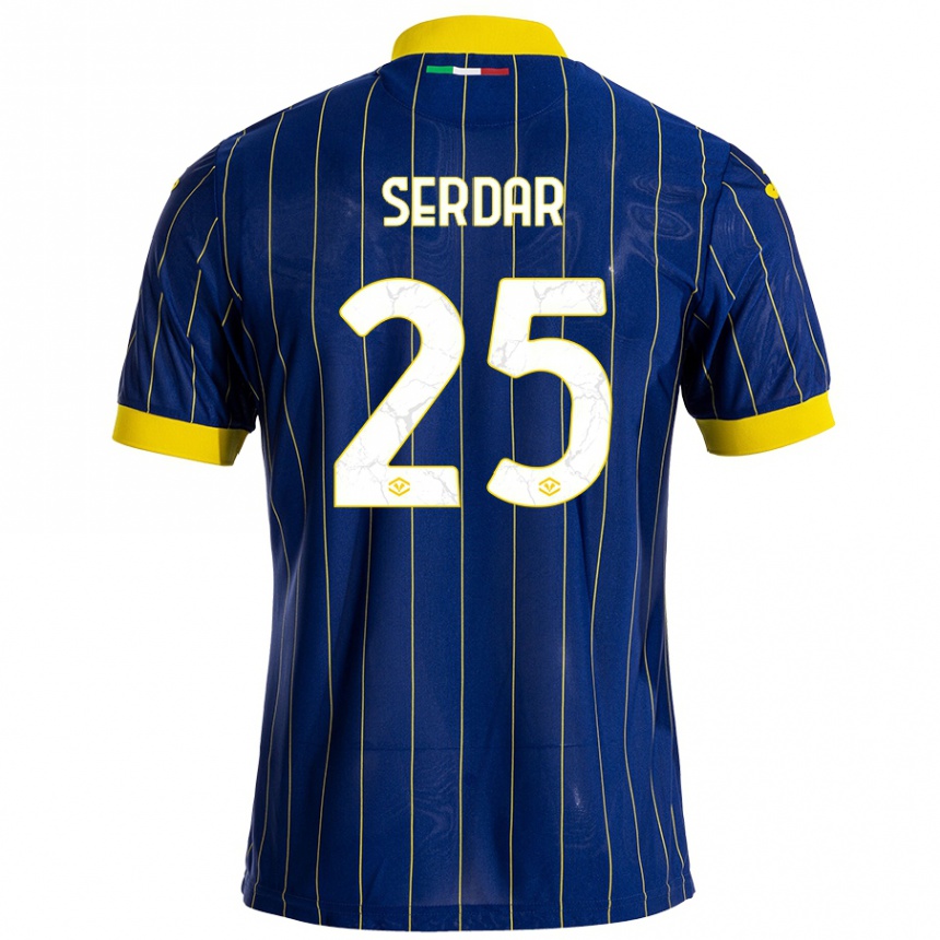 Men Football Suat Serdar #25 Blue Yellow Home Jersey 2024/25 T-Shirt Australia