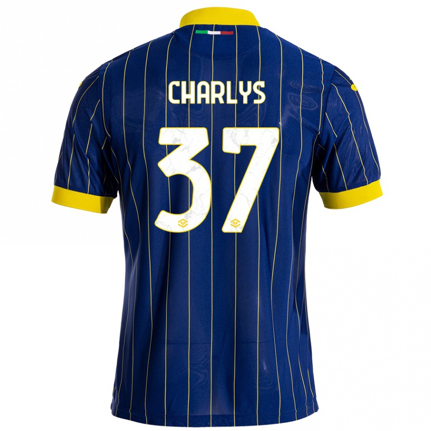 Men Football Charlys #37 Blue Yellow Home Jersey 2024/25 T-Shirt Australia