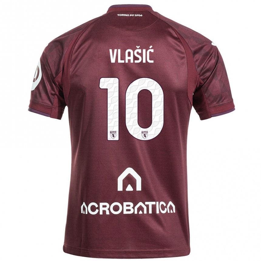 Men Football Nikola Vlasic #10 Maroon White Home Jersey 2024/25 T-Shirt Australia