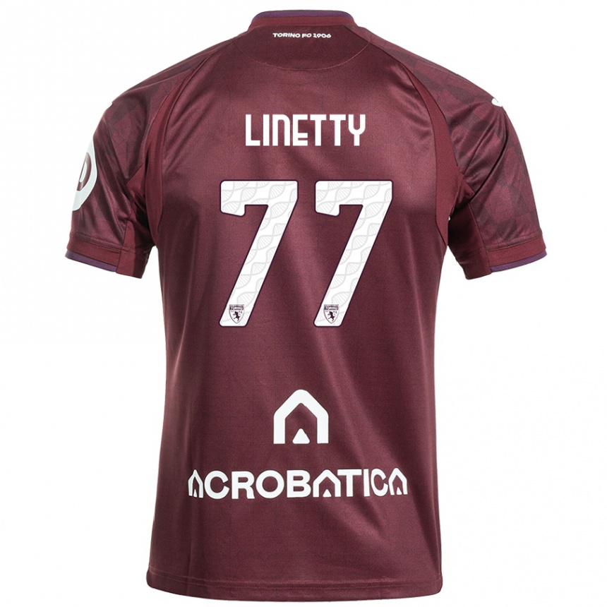 Men Football Karol Linetty #77 Maroon White Home Jersey 2024/25 T-Shirt Australia