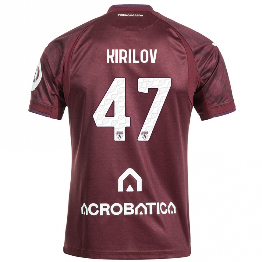 Men Football Martin Kirilov #47 Maroon White Home Jersey 2024/25 T-Shirt Australia