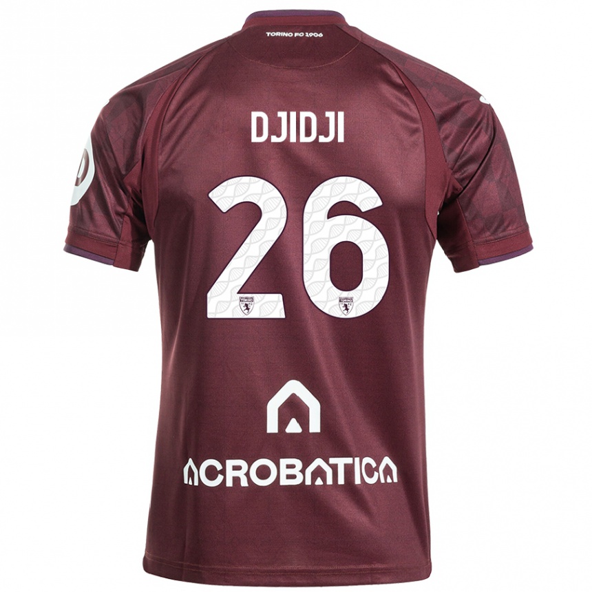 Men Football Koffi Djidji #26 Maroon White Home Jersey 2024/25 T-Shirt Australia