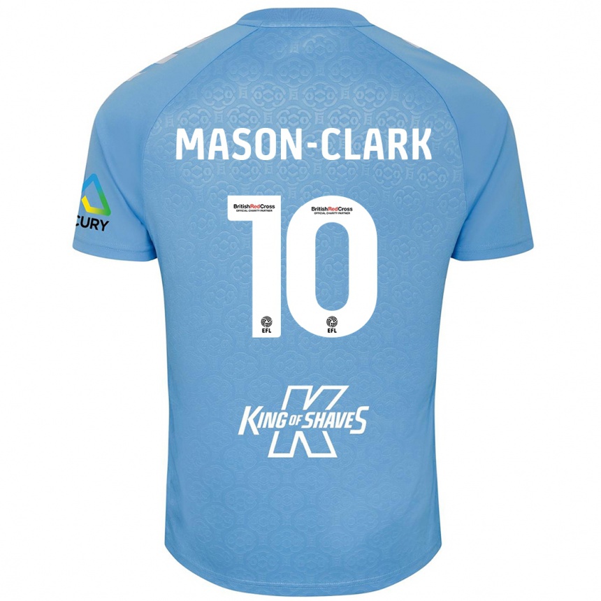 Men Football Ephron Mason-Clark #10 Blue White Home Jersey 2024/25 T-Shirt Australia