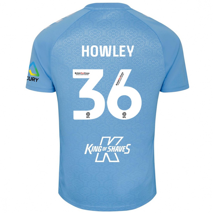 Men Football Ryan Howley #36 Blue White Home Jersey 2024/25 T-Shirt Australia