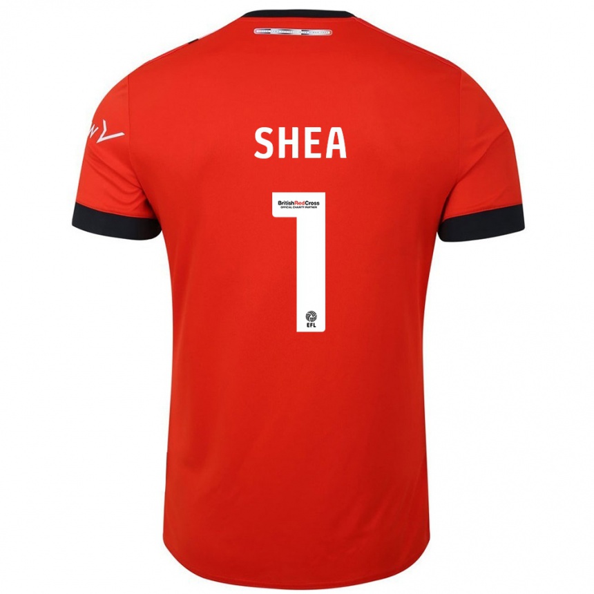 Men Football James Shea #1 Orange Black Home Jersey 2024/25 T-Shirt Australia