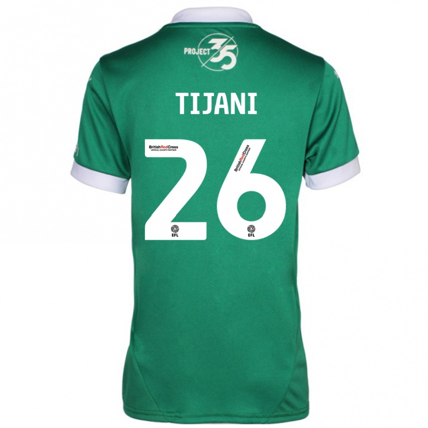 Men Football Muhamed Tijani #26 Green White Home Jersey 2024/25 T-Shirt Australia