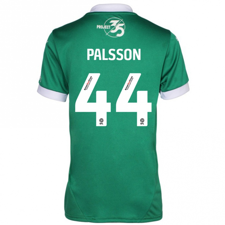 Men Football Victor Pálsson #44 Green White Home Jersey 2024/25 T-Shirt Australia