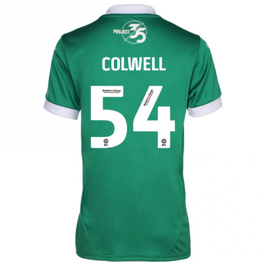 Men Football Lewis Colwell #54 Green White Home Jersey 2024/25 T-Shirt Australia