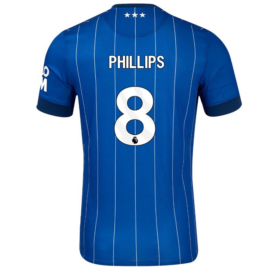 Men Football Kalvin Phillips #8 Navy Blue Home Jersey 2024/25 T-Shirt Australia