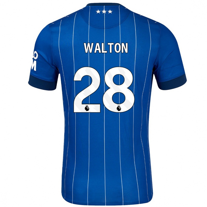 Men Football Christian Walton #28 Navy Blue Home Jersey 2024/25 T-Shirt Australia