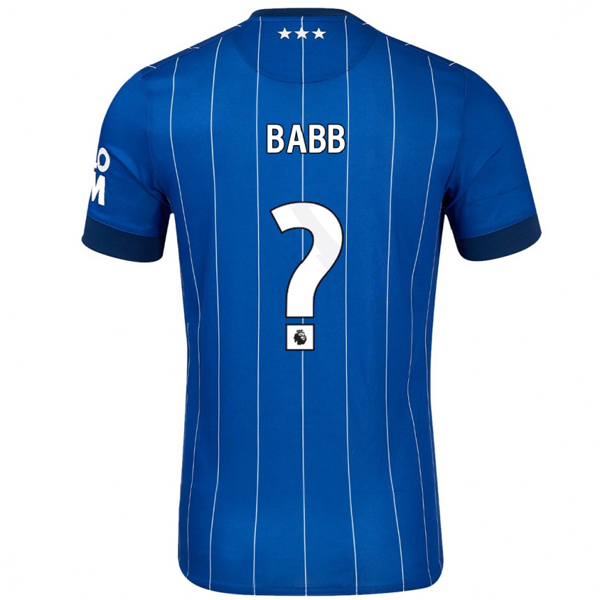 Men Football Daniel Babb #0 Navy Blue Home Jersey 2024/25 T-Shirt Australia