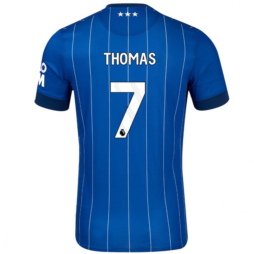 Men Football Natasha Thomas #7 Navy Blue Home Jersey 2024/25 T-Shirt Australia