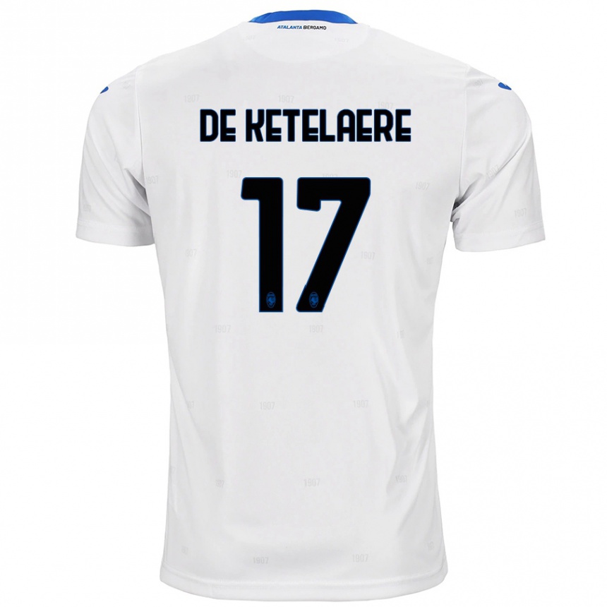 Men Football Charles De Ketelaere #17 White Away Jersey 2024/25 T-Shirt Australia