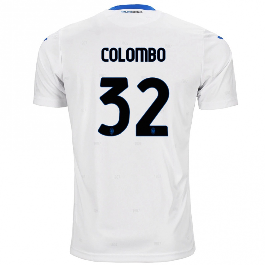 Men Football Matteo Colombo #32 White Away Jersey 2024/25 T-Shirt Australia