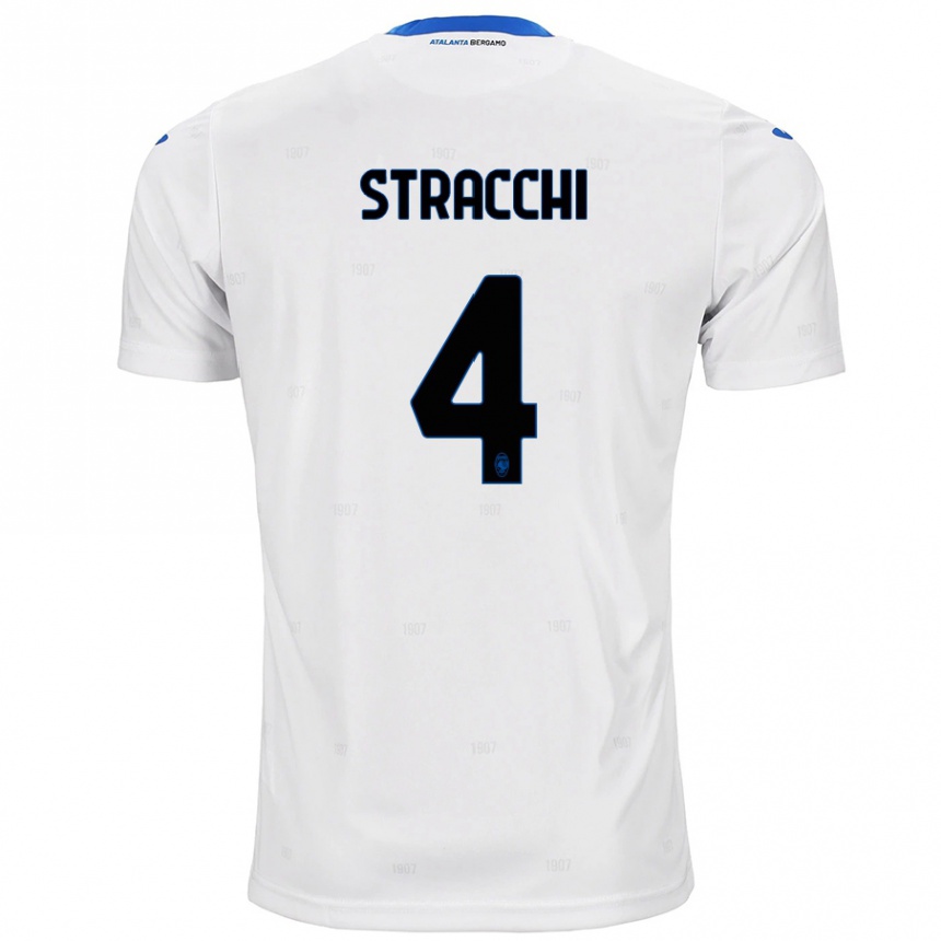 Men Football Daniela Stracchi #4 White Away Jersey 2024/25 T-Shirt Australia