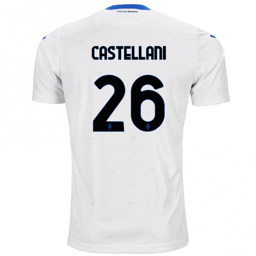 Men Football Eleonora Castellani #26 White Away Jersey 2024/25 T-Shirt Australia