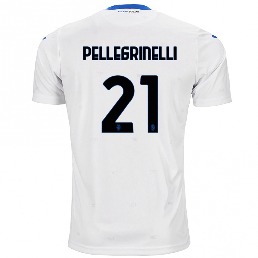 Men Football Giorgia Pellegrinelli #21 White Away Jersey 2024/25 T-Shirt Australia