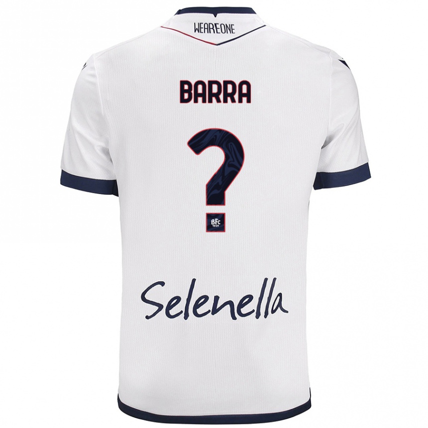 Men Football Edoardo Barra #0 White Royal Blue Away Jersey 2024/25 T-Shirt Australia