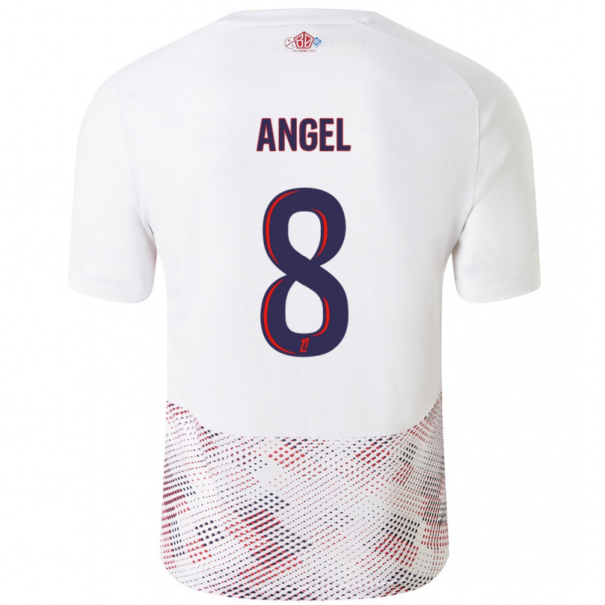 Men Football Angel Gomes #8 White Royal Blue Away Jersey 2024/25 T-Shirt Australia