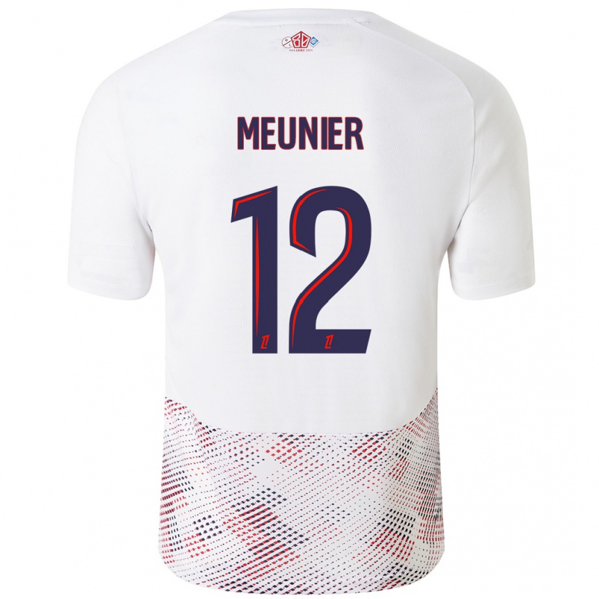 Men Football Thomas Meunier #12 White Royal Blue Away Jersey 2024/25 T-Shirt Australia