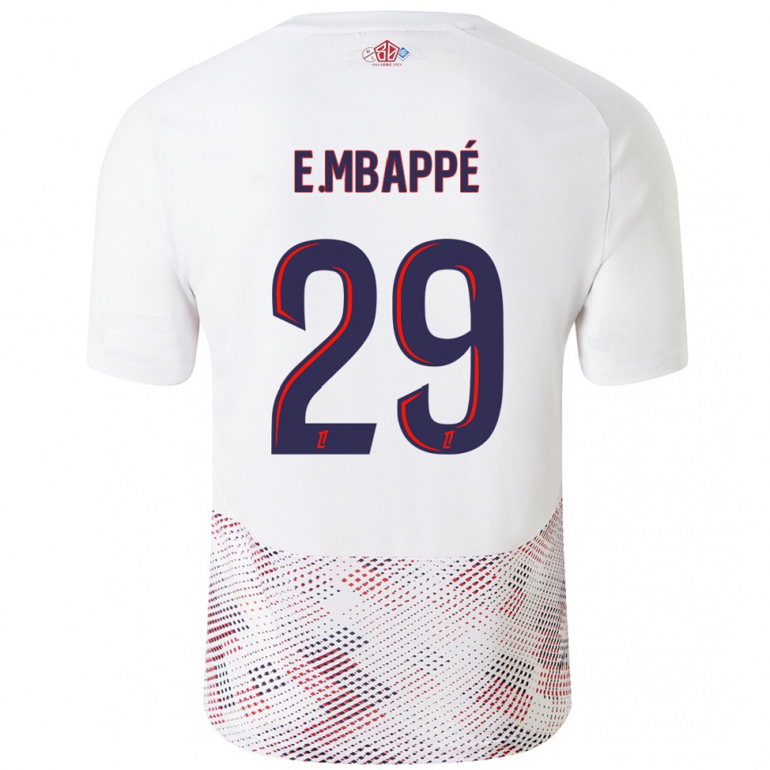 Men Football Ethan Mbappe #29 White Royal Blue Away Jersey 2024/25 T-Shirt Australia