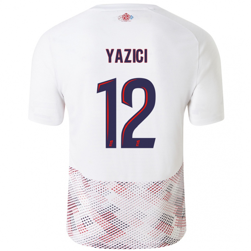 Men Football Yusuf Yazici #12 White Royal Blue Away Jersey 2024/25 T-Shirt Australia