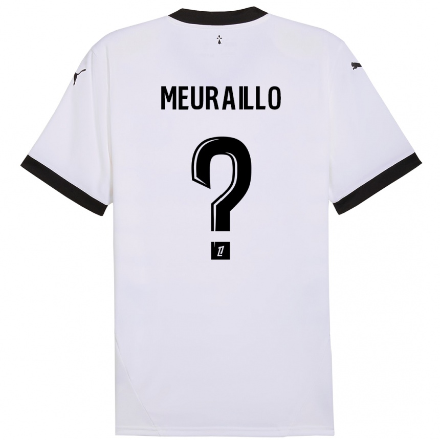 Men Football Thâo Mouapa Mwa Meuraillo #0 White Black Away Jersey 2024/25 T-Shirt Australia