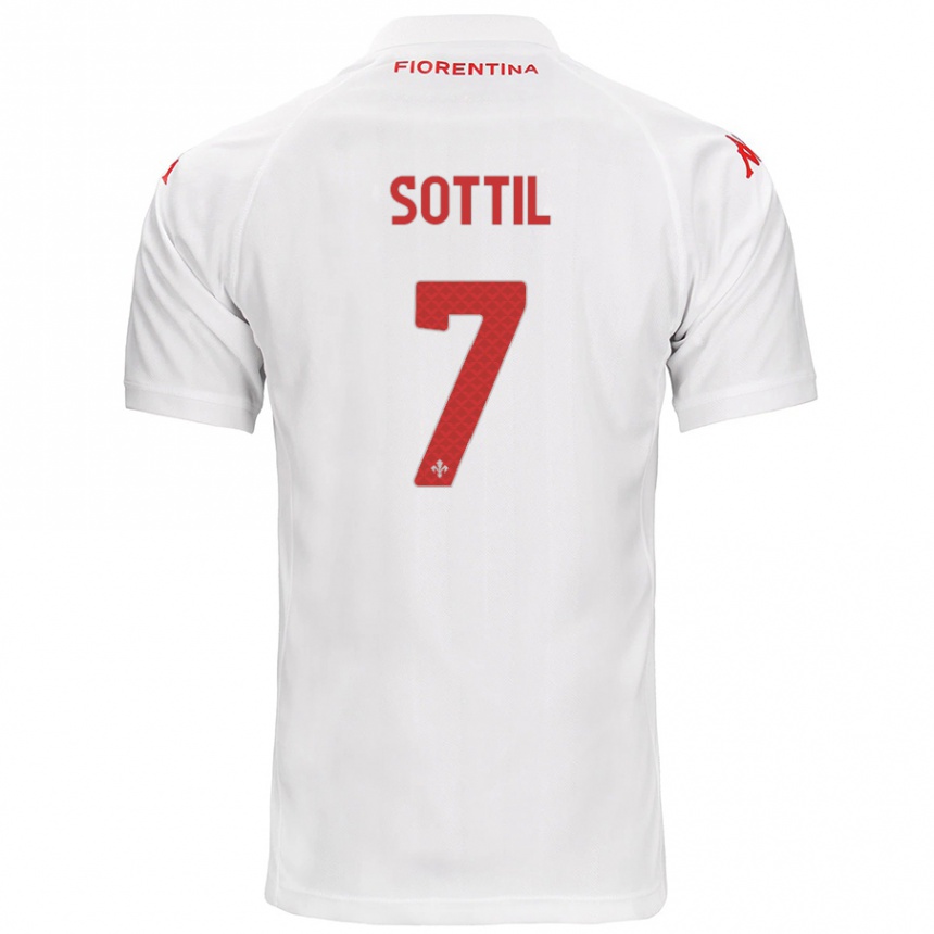 Men Football Riccardo Sottil #7 White Away Jersey 2024/25 T-Shirt Australia