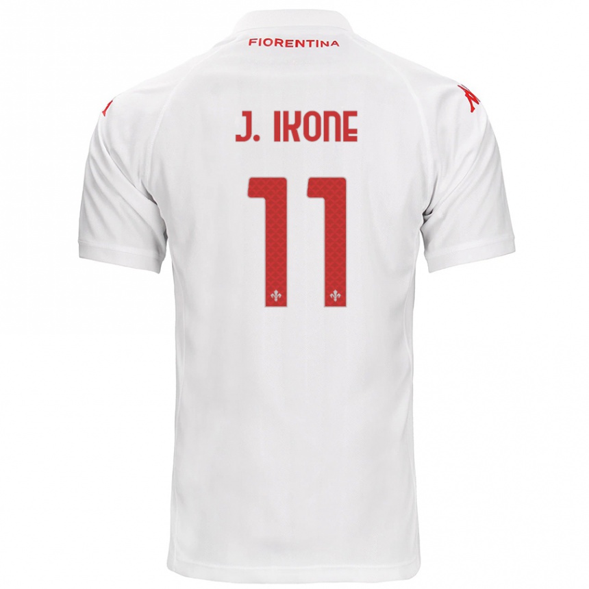 Men Football Jonathan Ikoné #11 White Away Jersey 2024/25 T-Shirt Australia