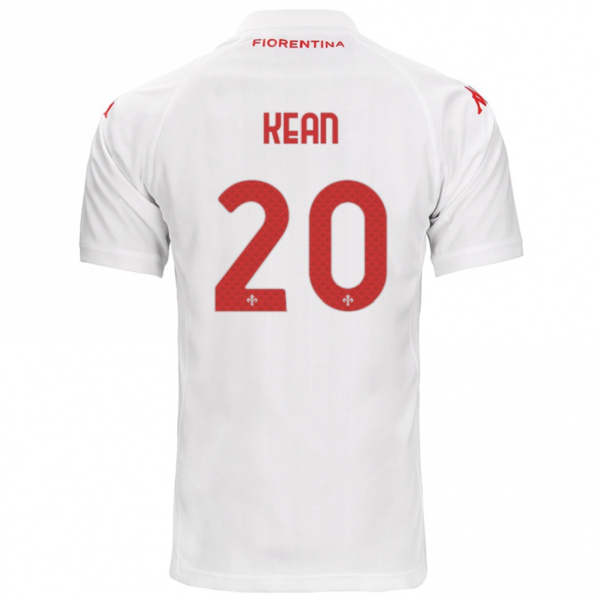 Men Football Moise Kean #20 White Away Jersey 2024/25 T-Shirt Australia