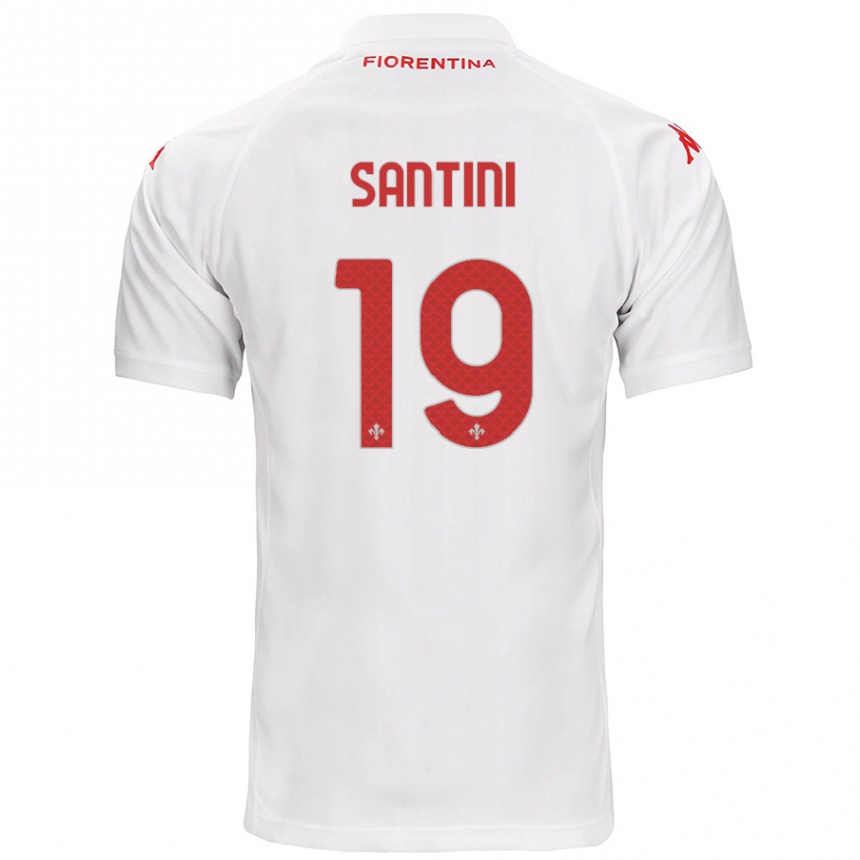 Men Football Margherita Santini #19 White Away Jersey 2024/25 T-Shirt Australia